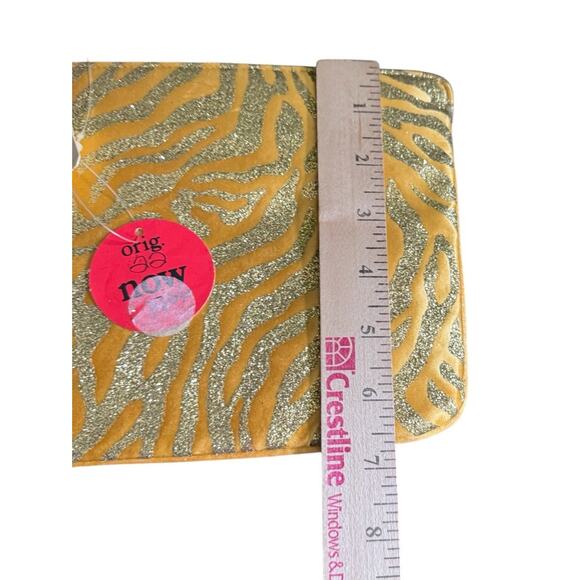 VTG Gold Sequin Clutch Handbag Purse Night Out Party Birthday Princess NWT - Picture 7 of 9